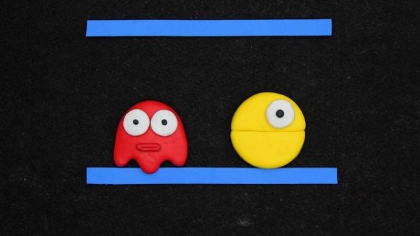 Pacman Groot Lava Monster  vs Magnetic Pacman | Pacman Stop Motion Game