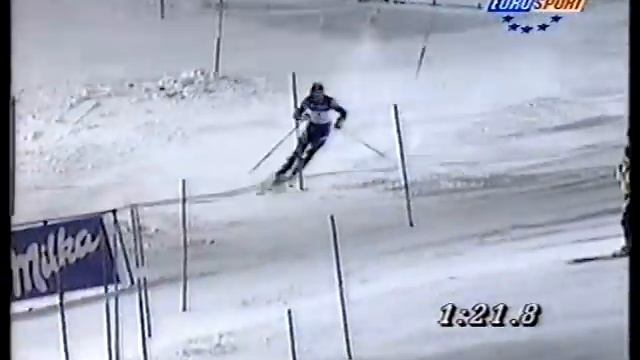 Alberto Tomba wins slalom (Schladming 1997) смотреть онлайн