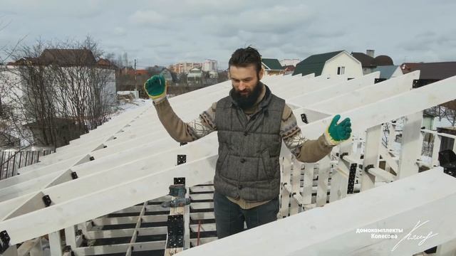 1. Каркас дома | Север 73 и 98 | Сборка домокомплекта за 4 дня, дом на 100 м²