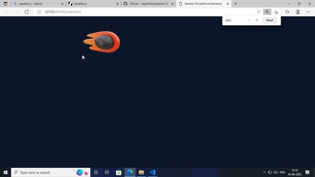 Mouse move Parallax elements using Parallax.js смотреть онлайн