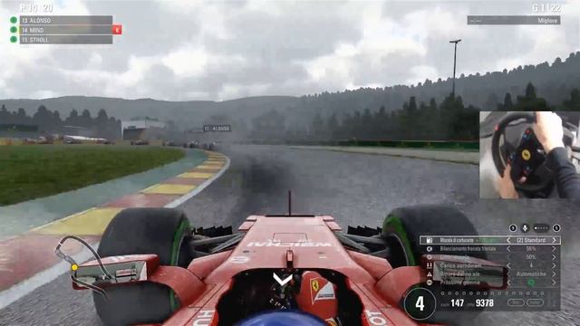 F1 2017 -Pc Gameplay ita- Thrustmaster T500 - CARRIERA #93 SPA GARA LIVE смотреть онлайн