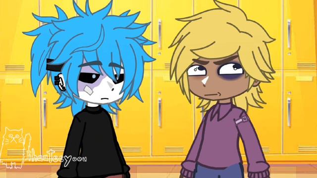 I do have blue hair! 😊 | Sally Face | Gacha | ihaateeeyoou смотреть онлайн