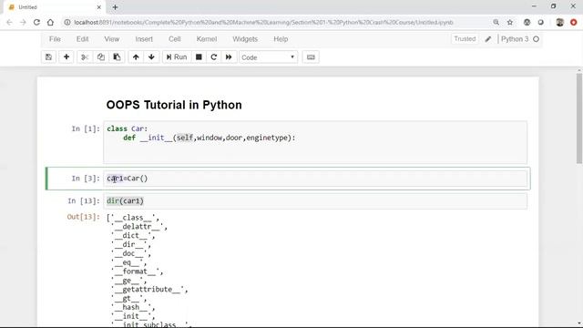 Tutorial 21- Python OOPS Tutorial- Classes, Variables, Methods and Objects смотреть онлайн