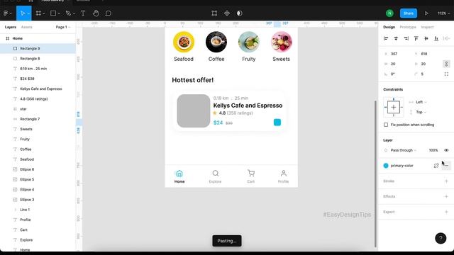 Food Delivery App UI Design | Figma смотреть онлайн