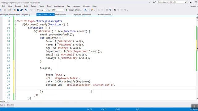 Ajax jQuery In Asp Net MVC CRUD Operations Using JSON Part 1 смотреть онлайн