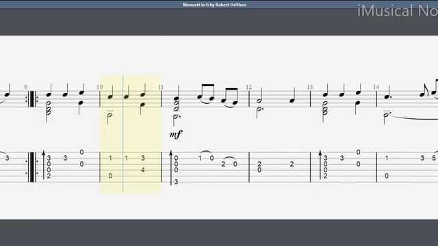 Guitar TAB - Robert de Visée : Menuett in G | Tutorial Sheet Lesson #iMn смотреть онлайн
