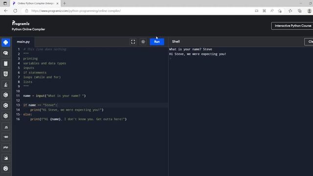 Learn Python In 10(ish) Minutes: Python coding for beginners смотреть онлайн