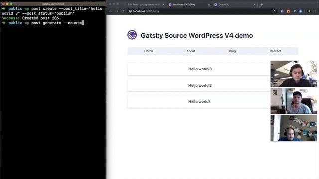 Gatsby Source WordPress v4 Demo смотреть онлайн