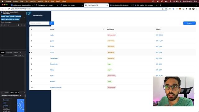 #react [Aula 35] - Criação do menu lateral смотреть онлайн