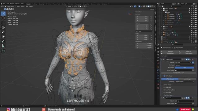 Blender Rigging Tutorial - Fantasy character Creation - Part 6 смотреть онлайн