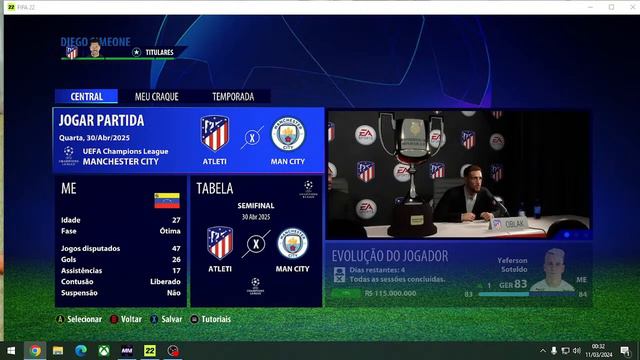 LIVE - FIFA 22 - MODO CARREIRA - SOTELDO смотреть онлайн