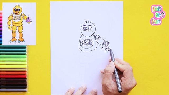How to draw Chica - FNAF characters смотреть онлайн