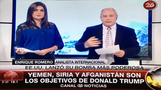 Canal 26: La MOAB de Trump -(Enrique Romero) смотреть онлайн