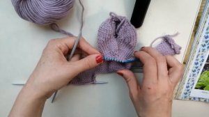 ЗАЯЦ СПИЦАМИ.2 ЧАСТЬ.МК ПО ОПИСАНИЮ КЛЭР ГАРЛАНД.