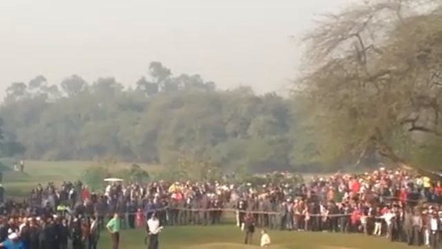 Tiger Woods 5th Hole Birdie @ The Delhi Golf Club