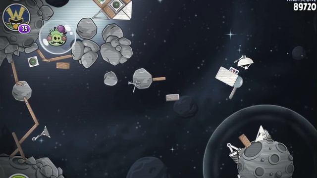 Angry Birds Space Beak Impact Level M8-13 Mirror World Walkthrough 3 Star смотреть онлайн