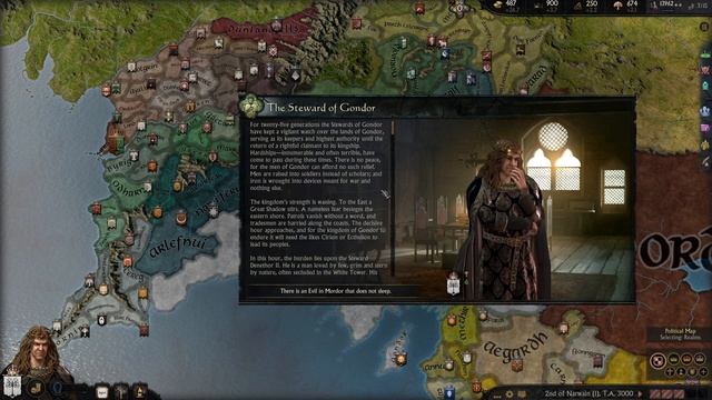 The Steward - Gondor - Let's Play LOTR: Realms In Exile [CK3 Mod] - 1 смотреть онлайн