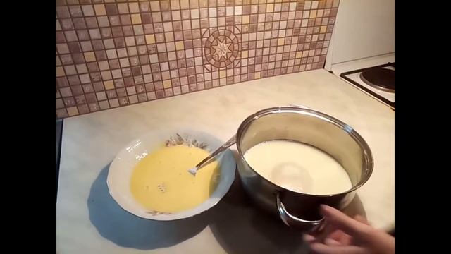 Как приготовить заварной крем для торта на молоке смотреть онлайн