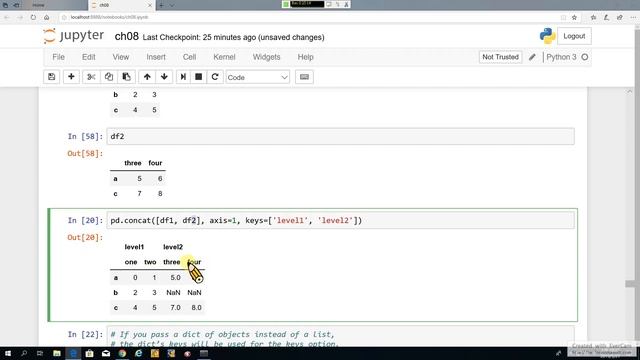 Python for Data Analysis 28. Data Wrangling-3: 資料處理: 連接、合併與重塑-3 (recorded on 20190521) смотреть онлайн