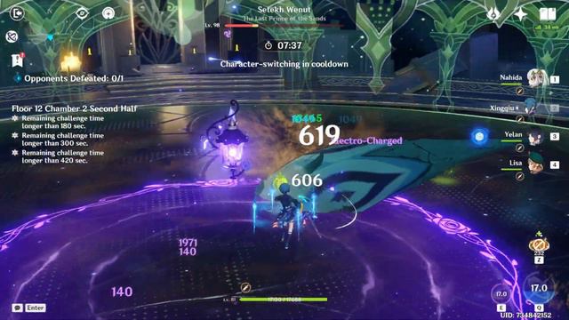 C0 Wanderer Xianyun Plunge & C0 Lisa Hyperbloom | 4.4 Spiral Abyss Floor 12 | Genshin Impact смотреть онлайн