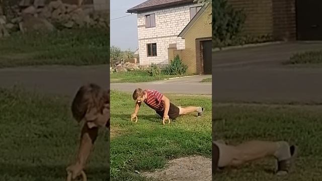 ОТЖИМАНИЯ ОТ ПОЛА НА КОЛЬЦАХ 51 РАЗ смотреть онлайн