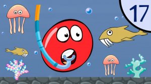 Новый Несносный КРАСНЫЙ ШАР #17. Водный мир. Мультик ИГРА New Red Ball 2 на Игрули TV