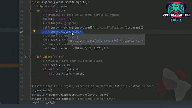 SPRITES y TRANSPARENCIAS con CHROMA - Pygame de cero - Capítulo 8 смотреть онлайн