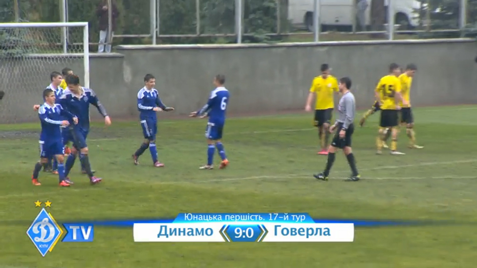 U-19. ДИНАМО - "Говерла". 9:0 смотреть онлайн