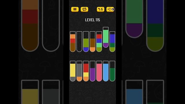 water sort puzzle level 115 смотреть онлайн