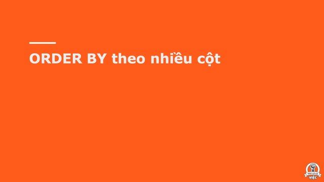 Master SQL trong 30 ngày: ORDER BY смотреть онлайн