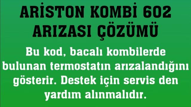 Ariston Kombi 602 Arızası Nasıl Giderilir? смотреть онлайн