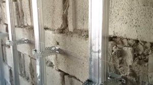 гипсокартон, обшивка стен (2 слоя), монтаж + каменная вата.  Plasterboard Wall and mineral wool.