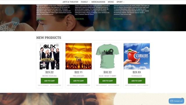 Music Ticket Broker Magento Theme by WT Website Template - 52944 смотреть онлайн