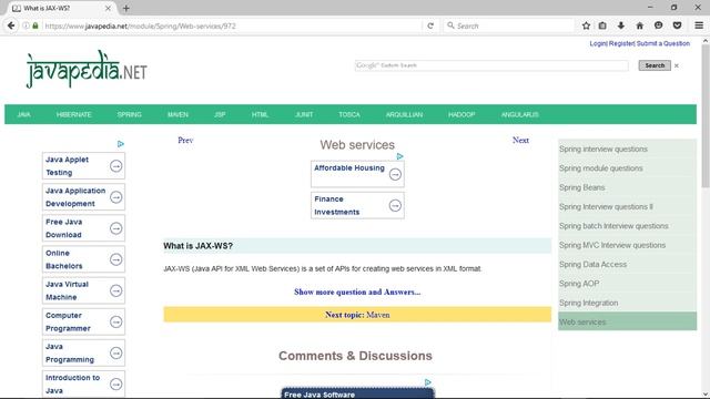 What is JAX-WS?
| javapedia.net смотреть онлайн