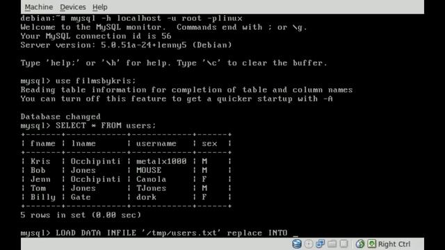 MySQL - Importing Data From CSV - BASH - Linux смотреть онлайн