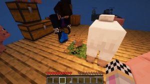 ?ВЫЖИВАНИЕ ВЧЕТВЕРОМ НА ОДНОМ БЛОКЕ В МАЙНКРАФТ! ШЕДИ ЛЕСКА И НУБИК НА 1 БЛОКЕ MINECRAFT