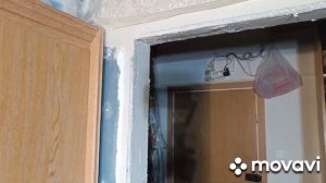 Дверной проем,обшивка гипсокартона, шпаклевка
