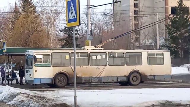 троллейбус ЗиУ-682г с 2008 г.в. НОМЕР 257 (ДЕПО)./г.Балаково часть1 смотреть онлайн