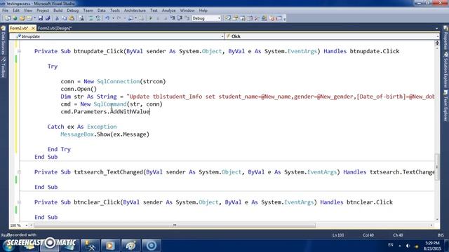 Tutorial sqlserver and VB.net:How to Update data gridview and textbox part #5 смотреть онлайн