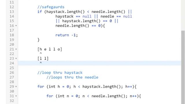 LEET CODE: Implement strStr() or needleInHaystack смотреть онлайн