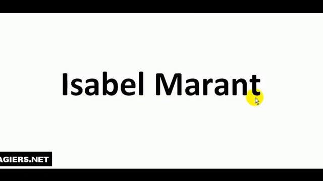 How To Pronounce French Brands = Isabel Marant смотреть онлайн