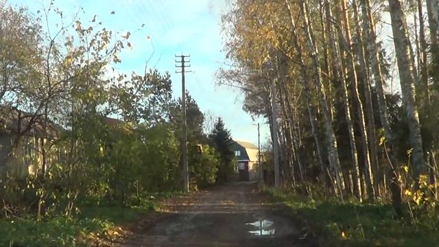 Скамья. Осмотрев деревню, выезжаем на шоссе Здоровье - Сланцы. 2018 смотреть онлайн