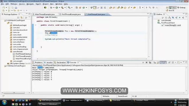 Java Multi Threading | Creating Thread Java Class | Java Online Training | H2k Infosys смотреть онлайн
