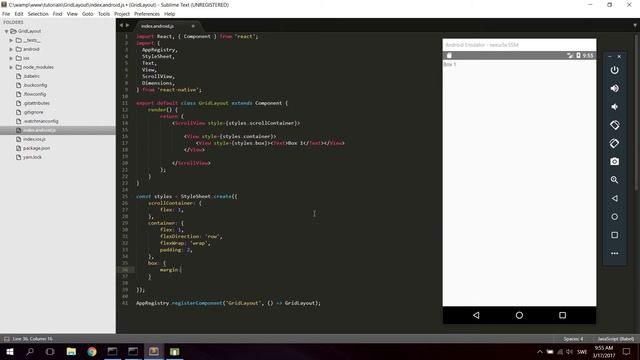 React Native for Beginners #5 - Create a responsive grid layout the easy way смотреть онлайн