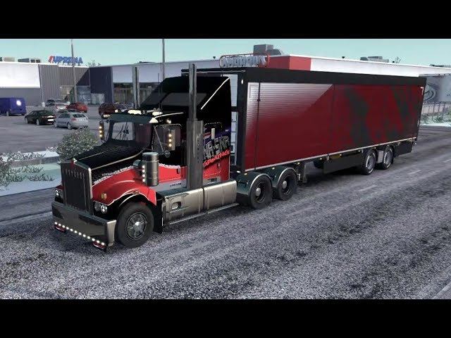 Eurotrucks 2 Kenworth T408 SAR BAlticMap Road To Tallin Best SoundMod Ever
