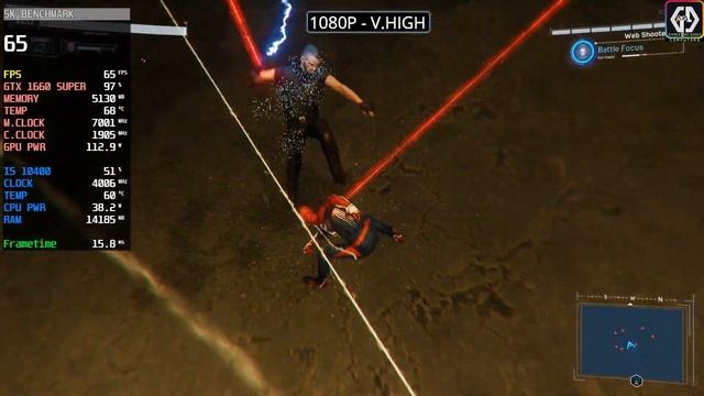 Marvel's Spider Man Remastered | GTX 1660 SUPER | I5 10400 & 16GB RAM | 1080P , Very High ! смотреть онлайн