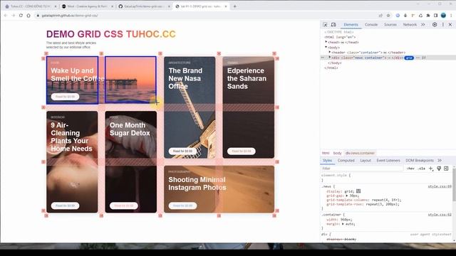 92.1 Grid Layout CSS for Beginners Tổng quan mô hình grid CSS- So sánh CSS Grid vs flexbox смотреть онлайн