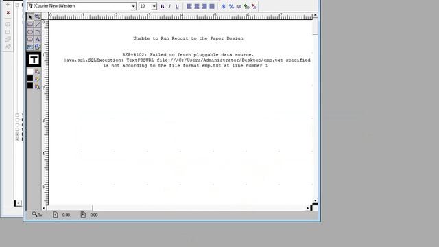 Report using text as source in Oracle Reports 10G смотреть онлайн