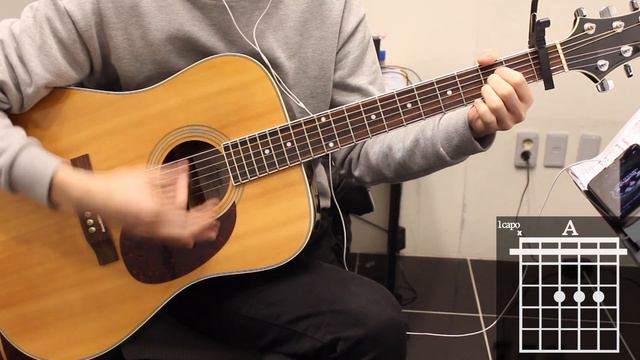 Boulevard Of Broken Dreams - Green Day Guitar Cover for Beginner Playing by [Musicdrawing] смотреть онлайн