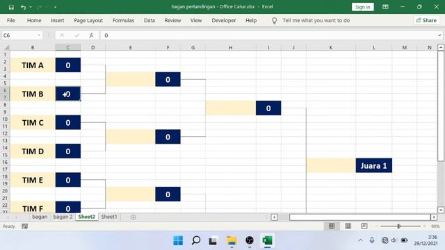 Cara Membuat Bagan Pertandingan di Excel Otomatis смотреть онлайн